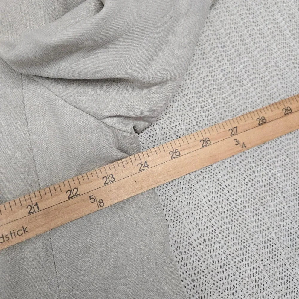 Grant Thomas Blazer Mens 46 Regular Beige Silk Herringbone Sport Coat Jacket